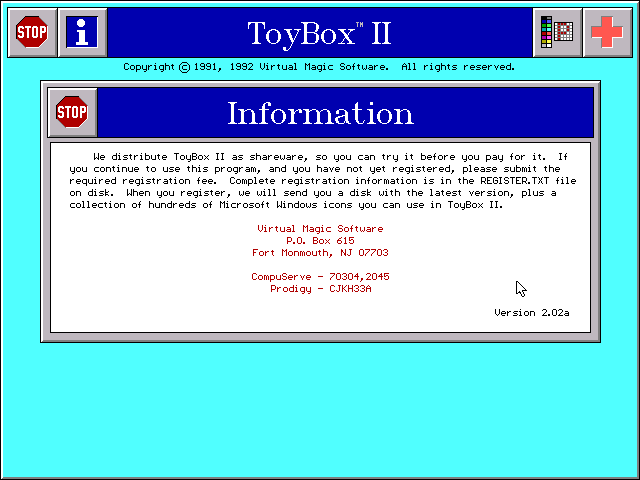 Toybox II - About